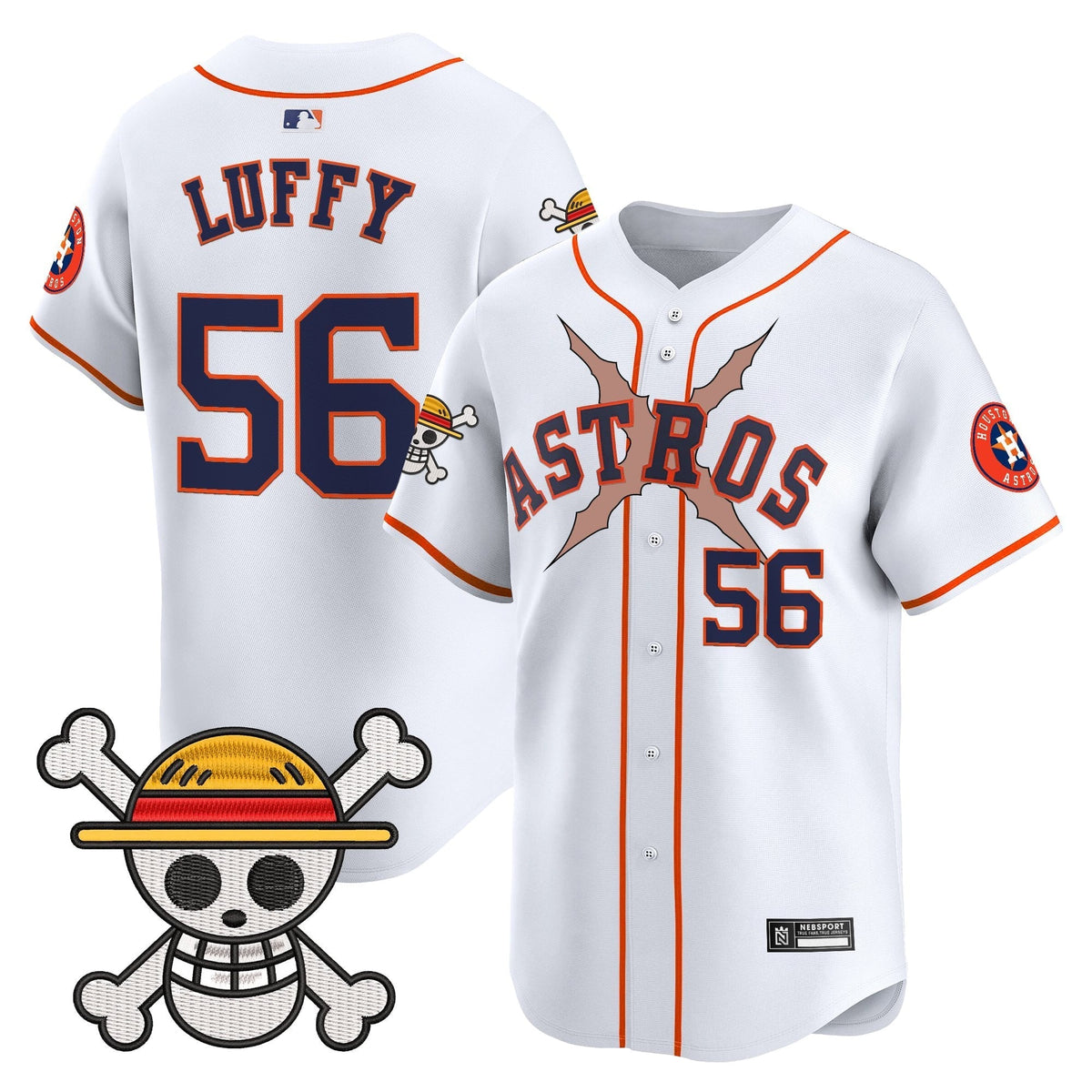 HOU x One Piece 2025 Vapor Premier Limited Jersey - All Stitched