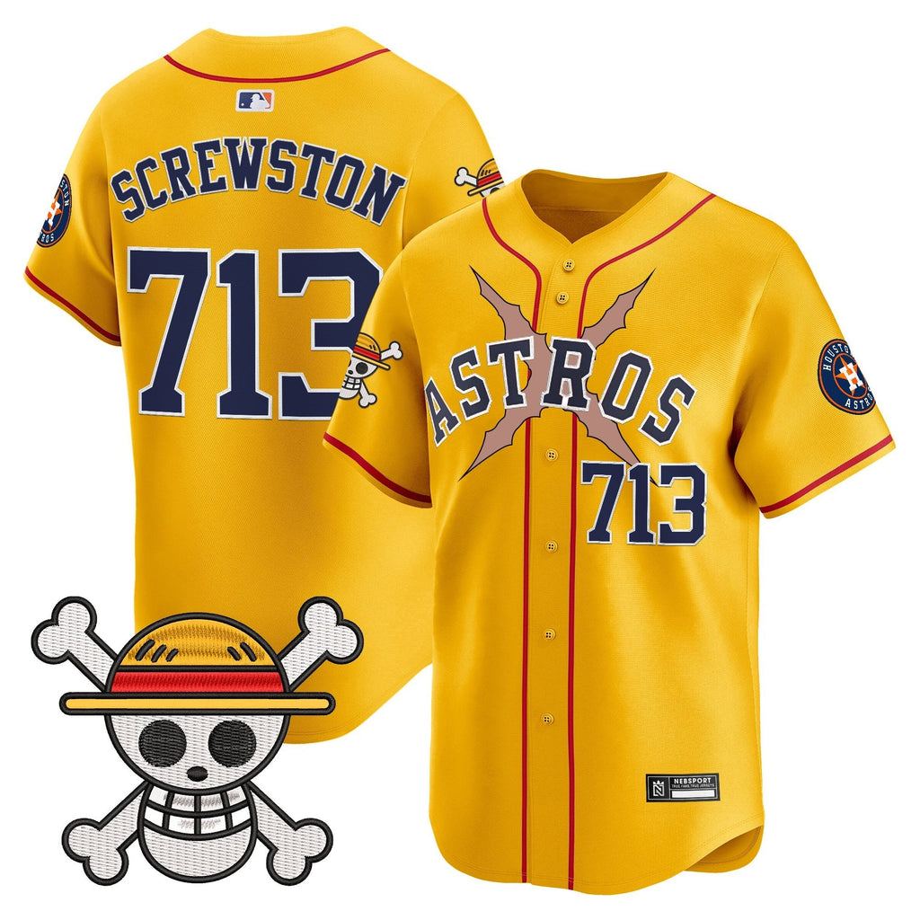 HOU x One Piece 2025 Vapor Premier Limited Jersey - All Stitched