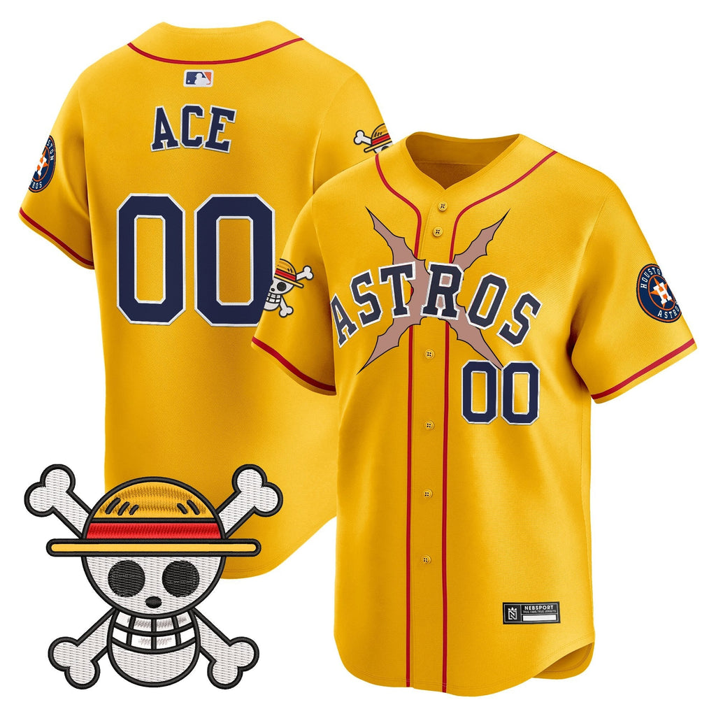 HOU x One Piece 2025 Vapor Premier Limited Jersey - All Stitched
