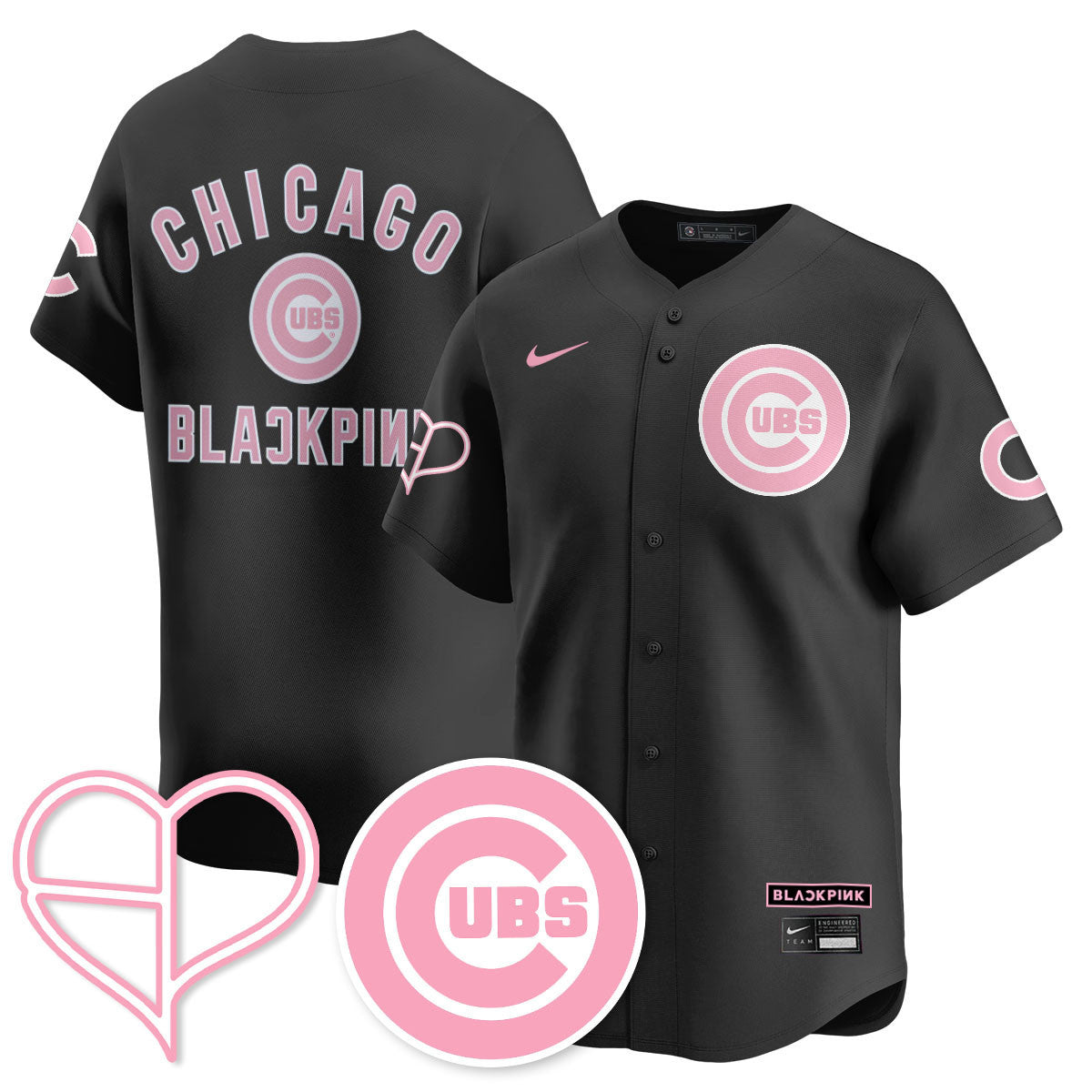 Women's Chicago Cubs BL??KPI?K 2025 Limited Jersey - All Stitched