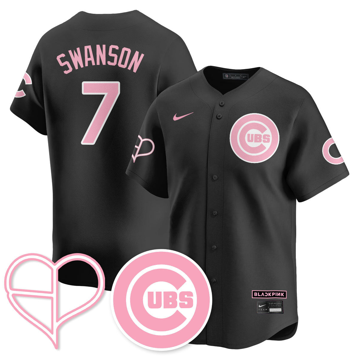 Chicago Cubs BL??KPI?K 2025 Limited Custom Jersey - All Stitched