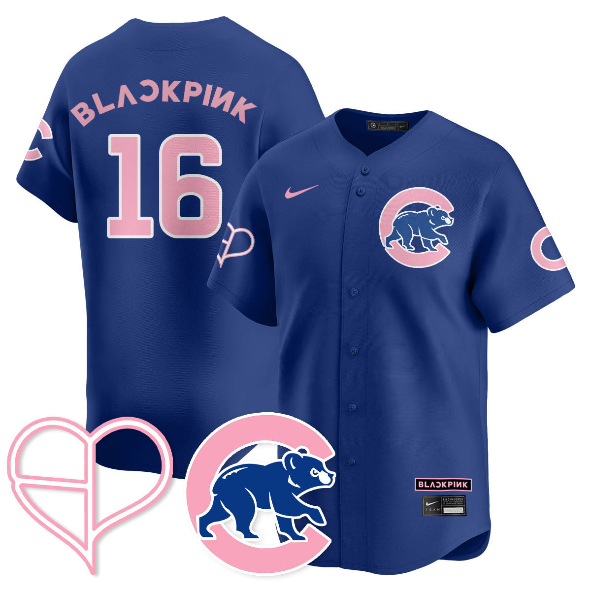 Chicago Cubs BL??KPI?K 2025 Limited Custom Jersey - All Stitched