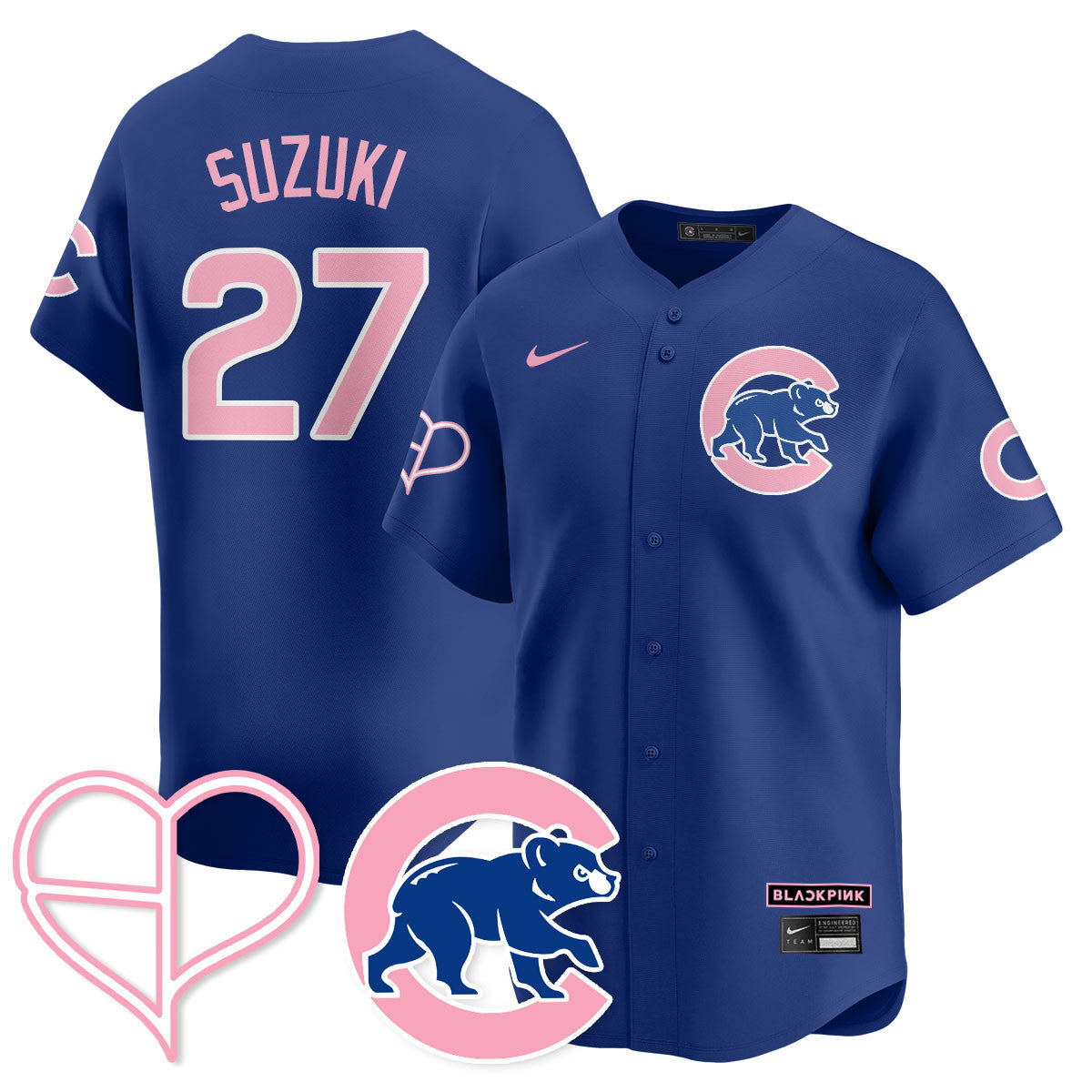 Chicago Cubs BL??KPI?K 2025 Limited Custom Jersey - All Stitched