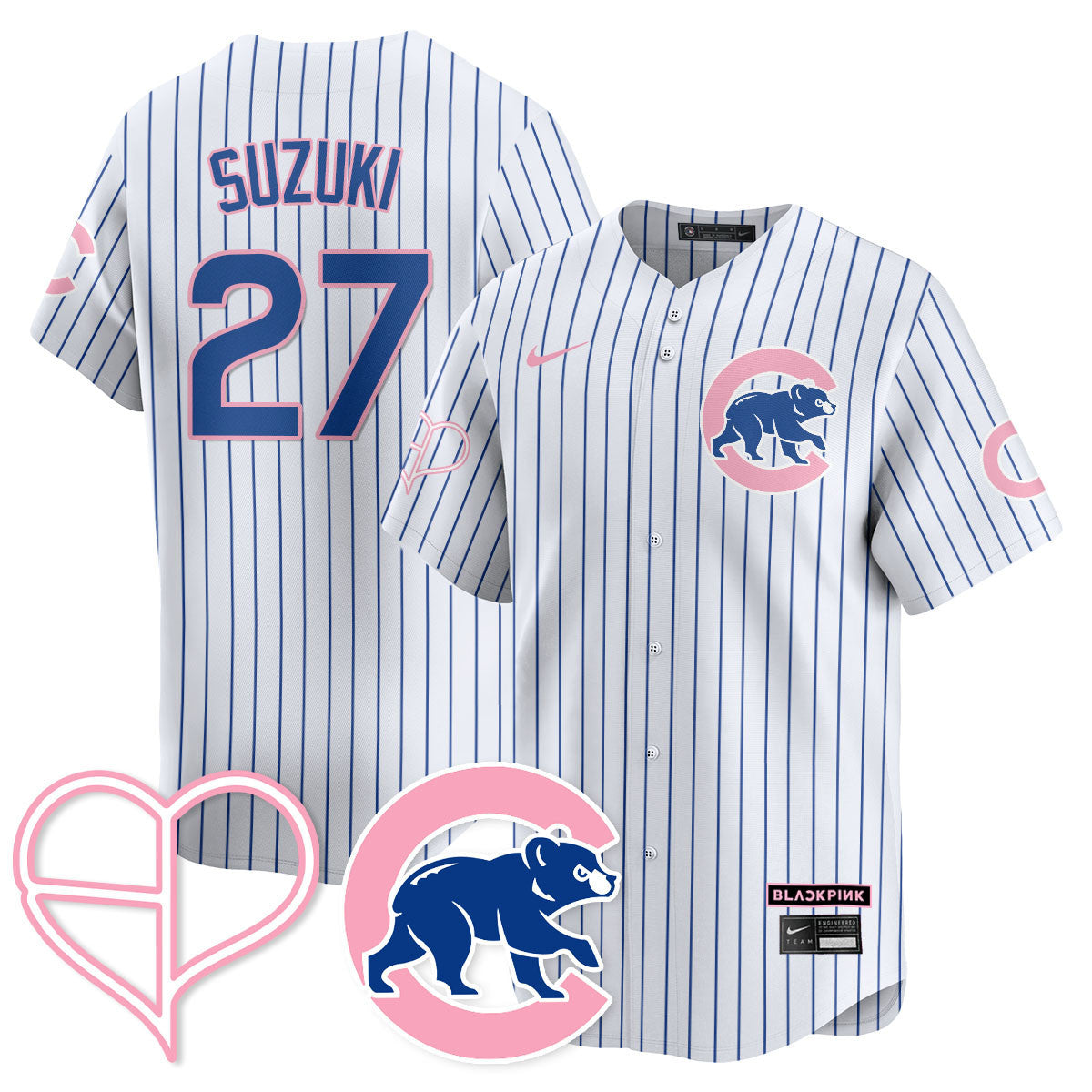 Women's Chicago Cubs BL??KPI?K 2025 Limited Jersey - All Stitched