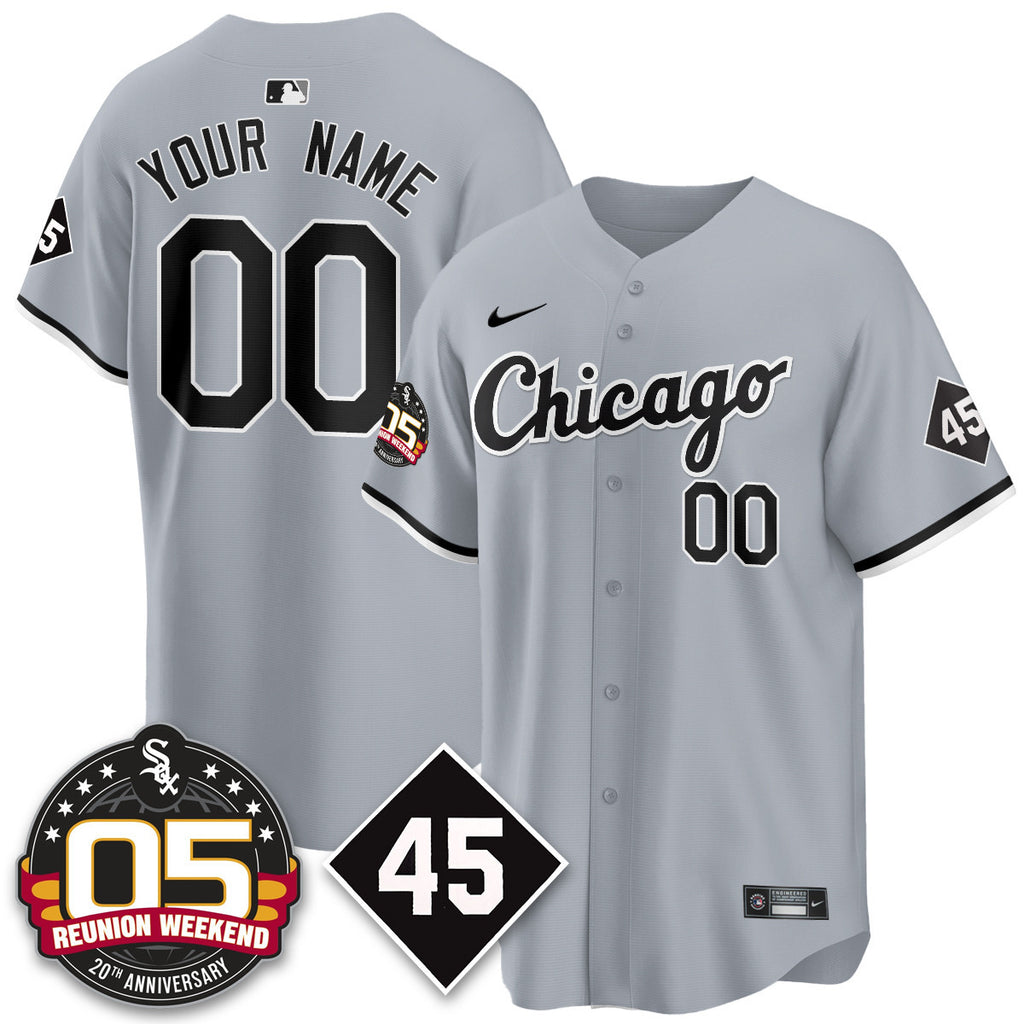 Chicago White Sox Bobby Jenks 2025 Custom Jersey - Reunion Weekend - All Stitched