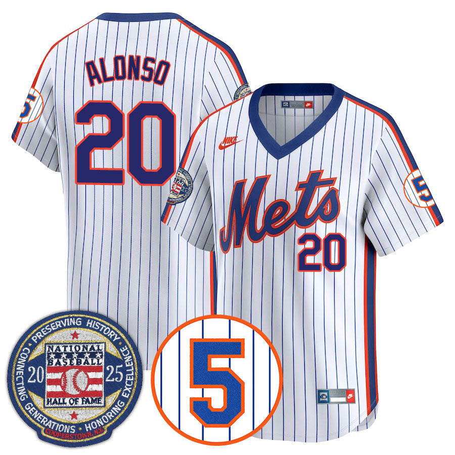 NYM Number Retirement & Hall of Fame Gold Jersey - All Stitched