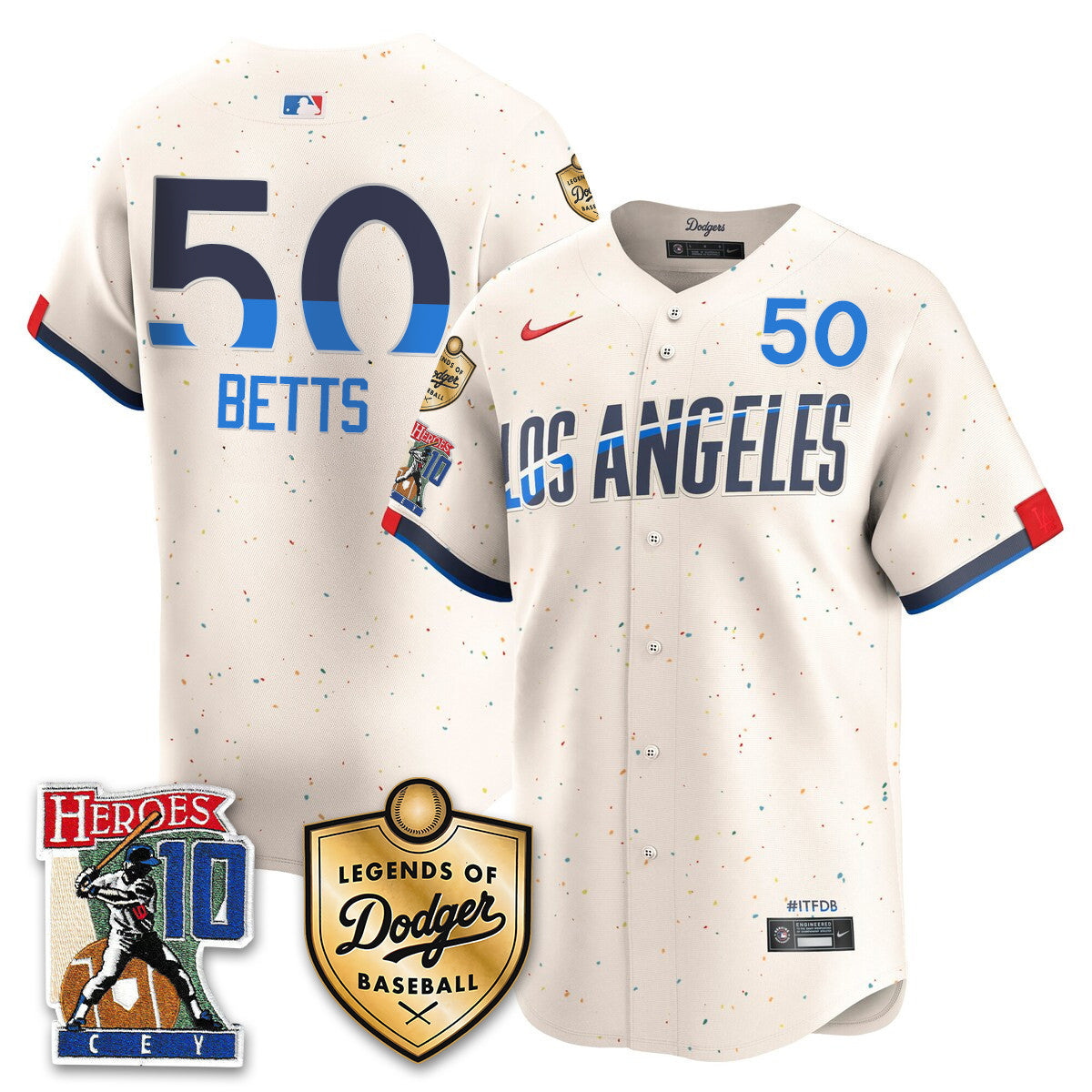 Men's Dodgers Ron Cey "Legends Of Dodgers Baseball" Jersey - All Stitched