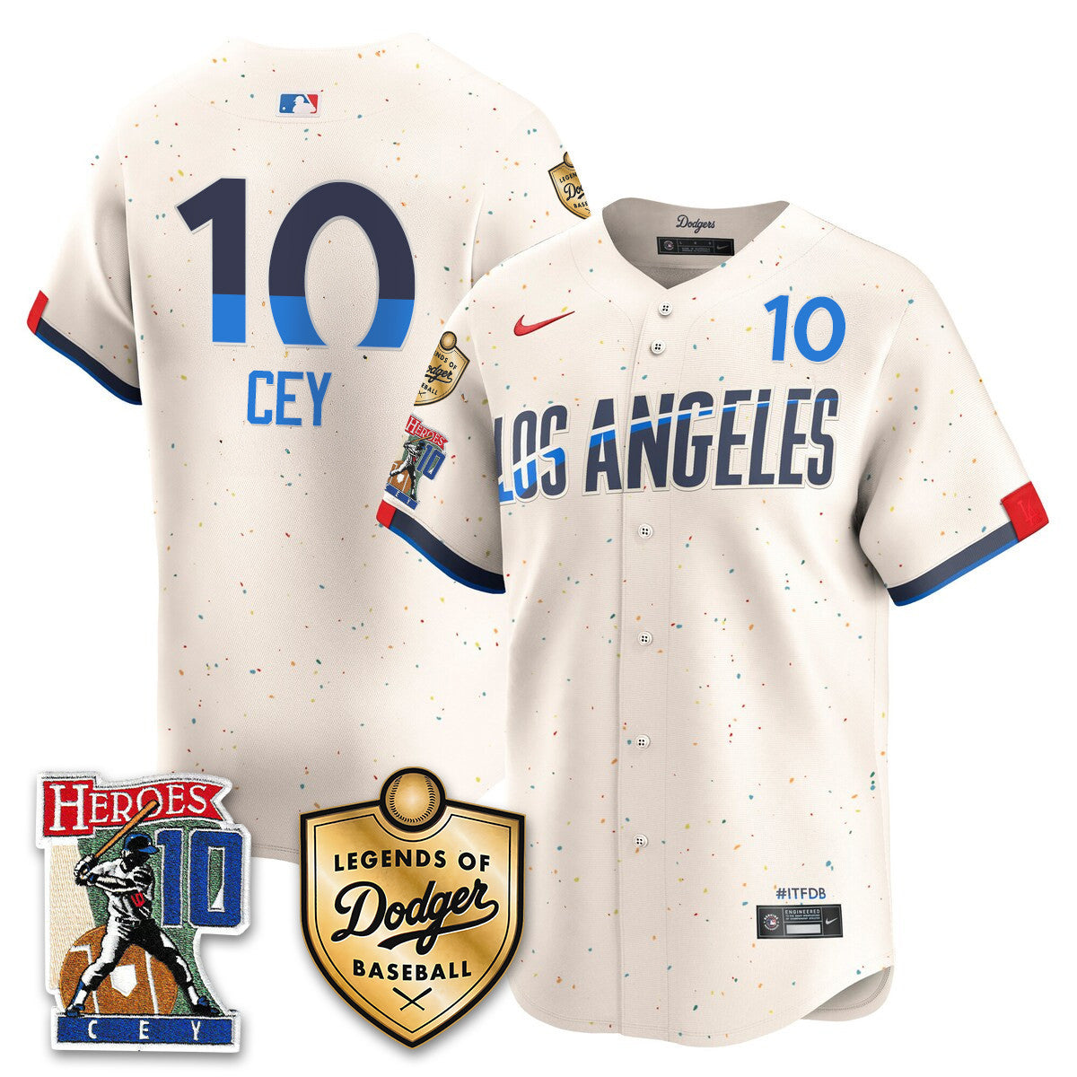 Men's Dodgers Ron Cey "Legends Of Dodgers Baseball" Jersey - All Stitched