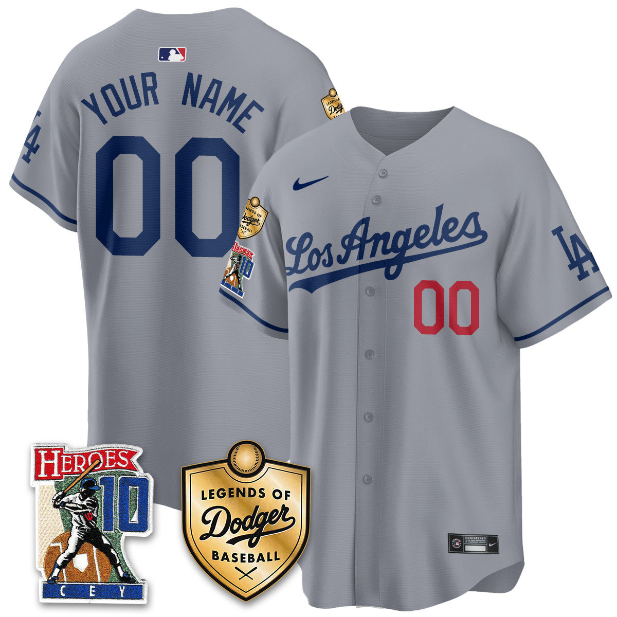 Men's Dodgers Ron Cey "Legends Of Dodgers Baseball" Jersey - All Stitched