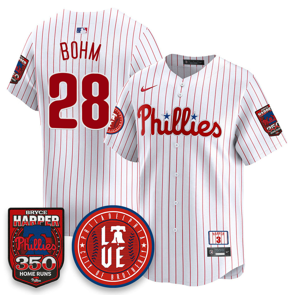 Bryce Harper PHI 350 Home Runs Men Jersey - All Stitched
