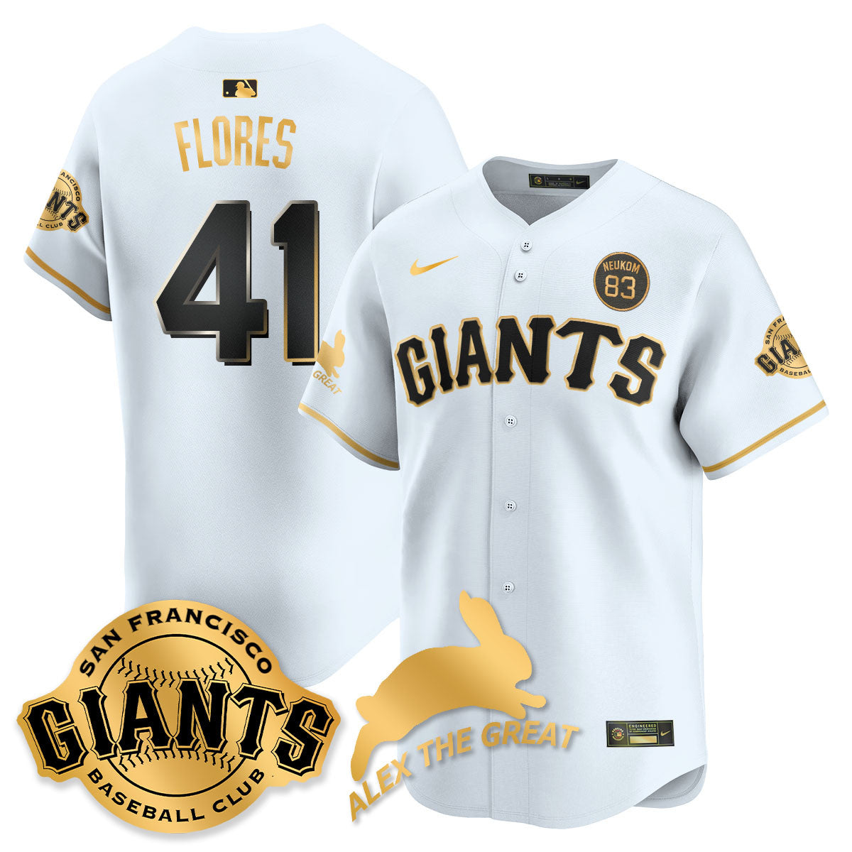 SF "Alex the Great" Rabbit Memories 2025 Jersey - All Stitched