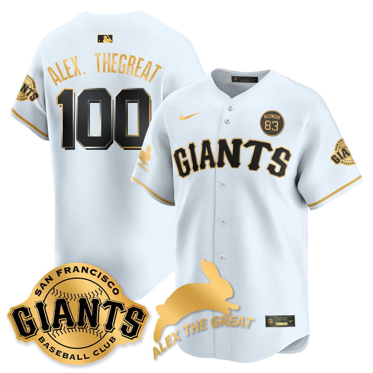 SF "Alex the Great" Rabbit Memories 2025 Men Jersey - All Stitched