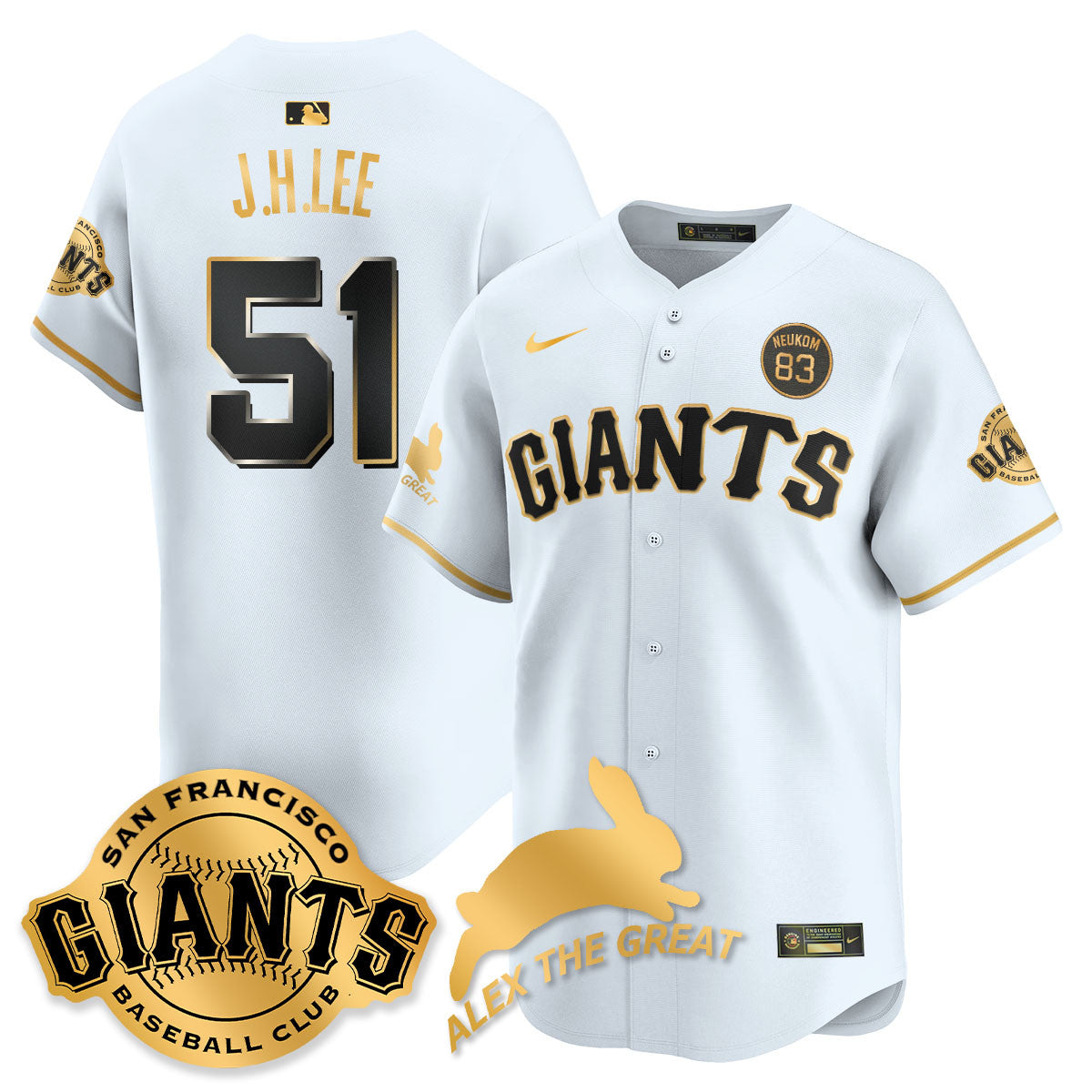 SF "Alex the Great" Rabbit Memories 2025 Jersey - All Stitched