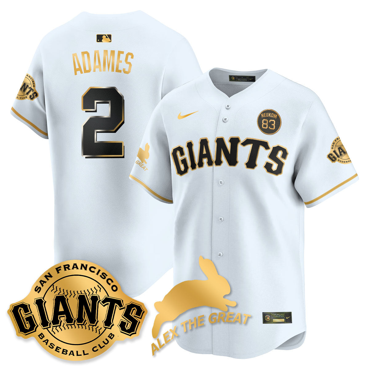 SF "Alex the Great" Rabbit Memories 2025 Jersey - All Stitched