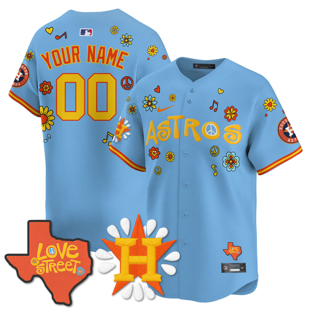 Men's Houston Astros "Love Street" Limited Jersey - All Stitched