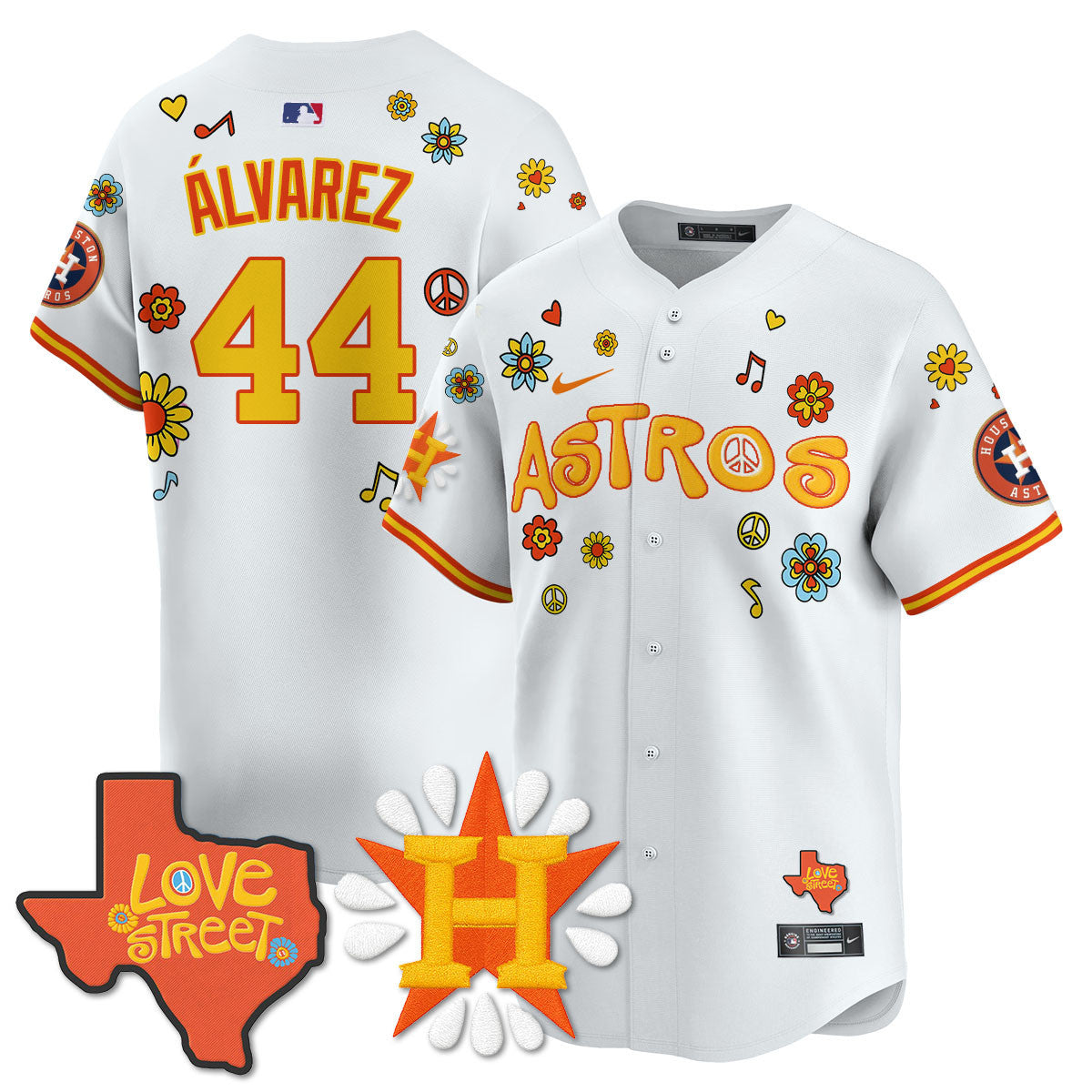 Men's Houston Astros "Love Street" Limited Jersey - All Stitched