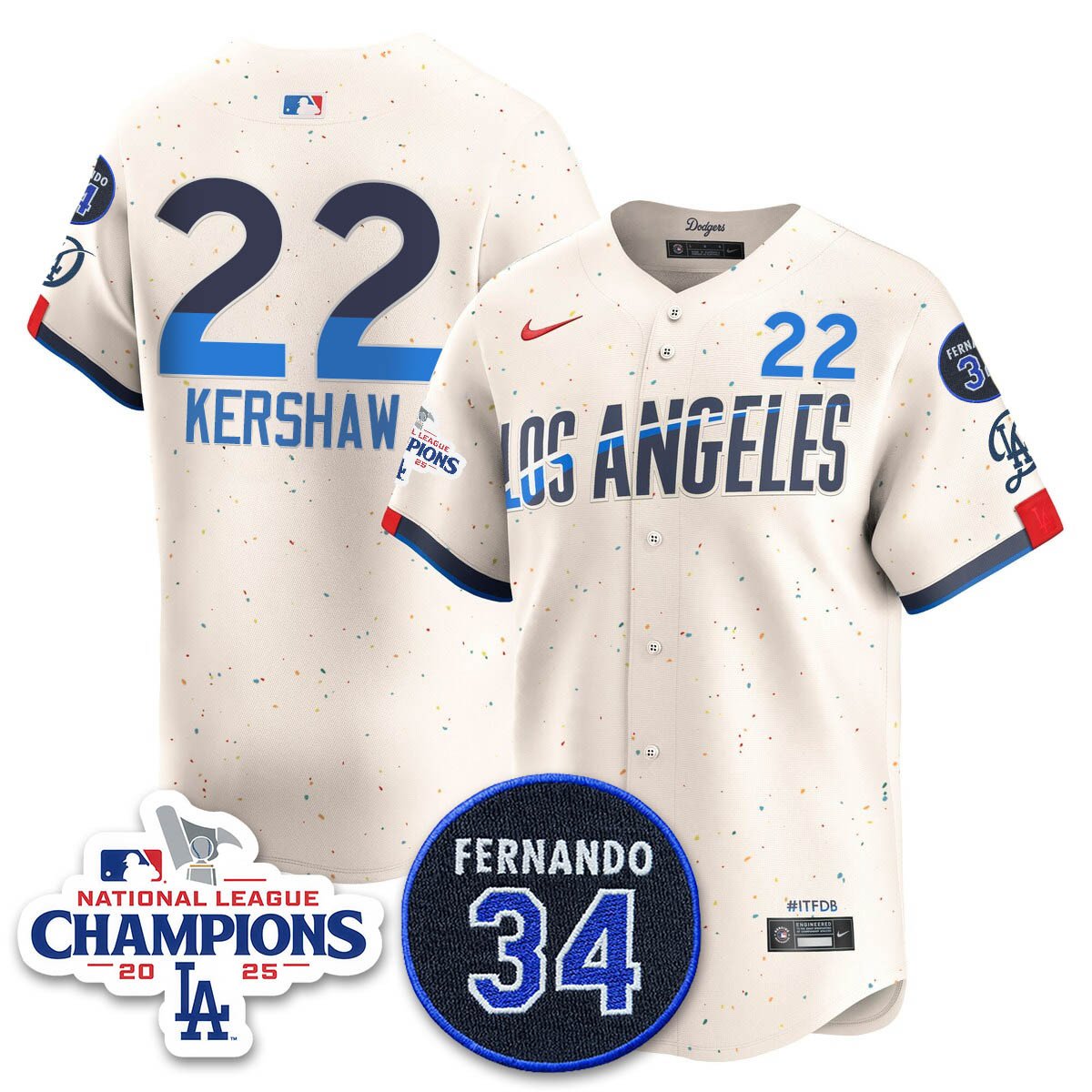 LAD 2025 NL Champions Jersey - All Stitched