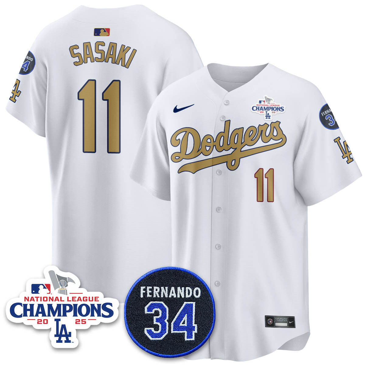 LAD 2025 NL Champions Jersey - All Stitched