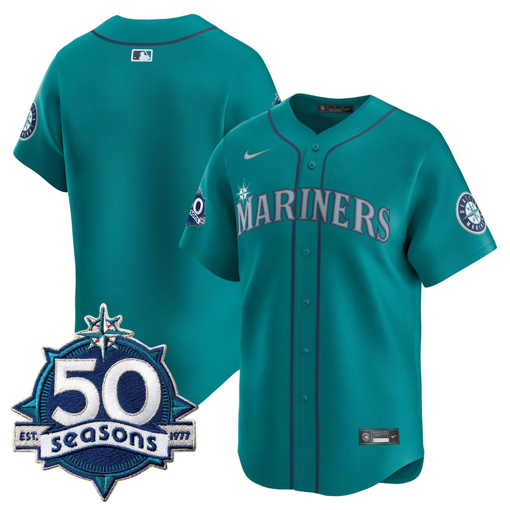 SEA 50 Seasons Patch Vapor Premier Limited Jersey - All Stitched