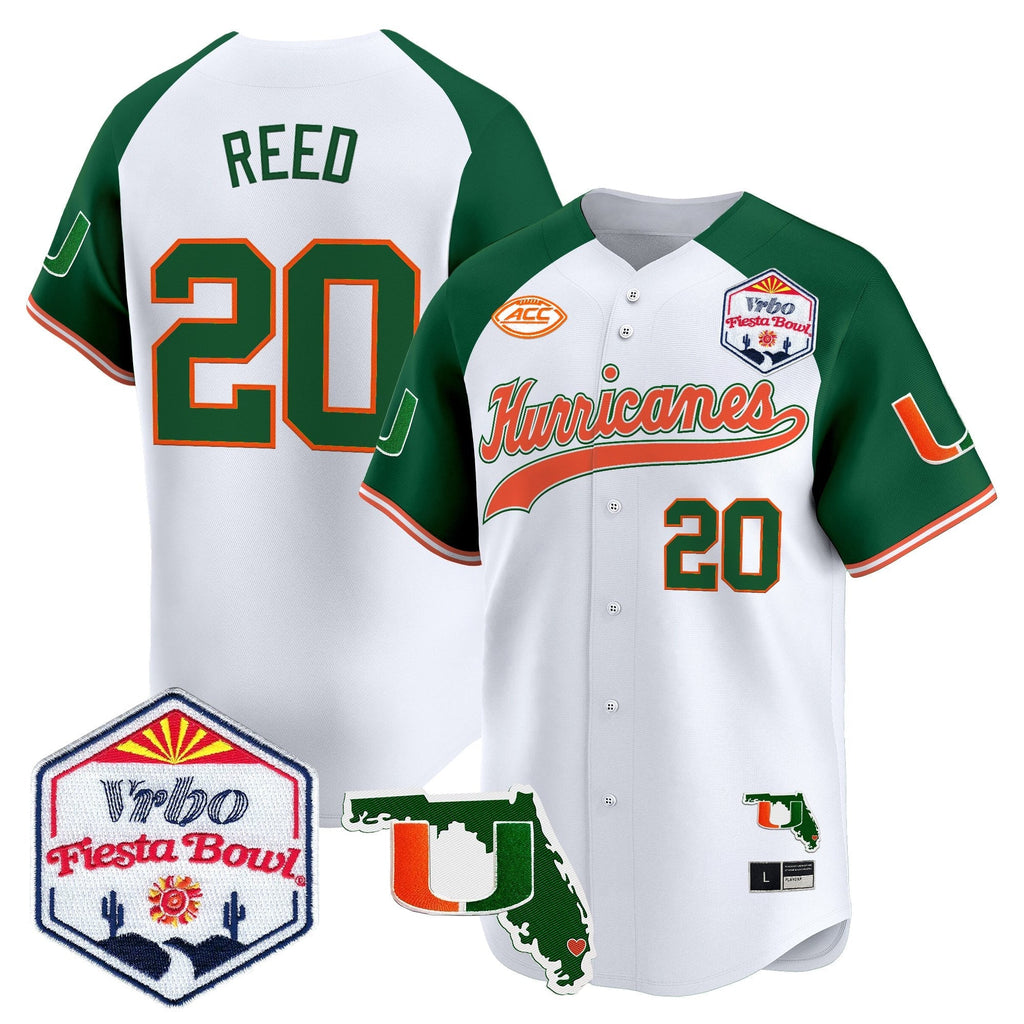 MIA 2026 The Fiesta Bowl & Florida Patch Vapor Baseball Jersey - All Stitched