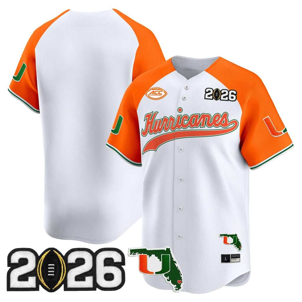 MIA 2026 CFP Final & Florida Patch Vapor Baseball Jersey - All Stitched