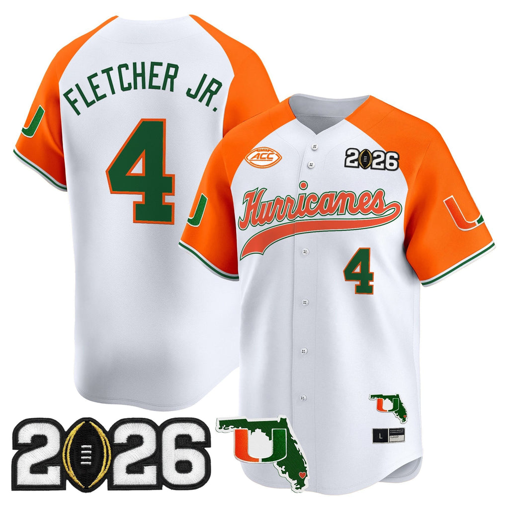MIA 2026 CFP Final & Florida Patch Vapor Baseball Jersey - All Stitched