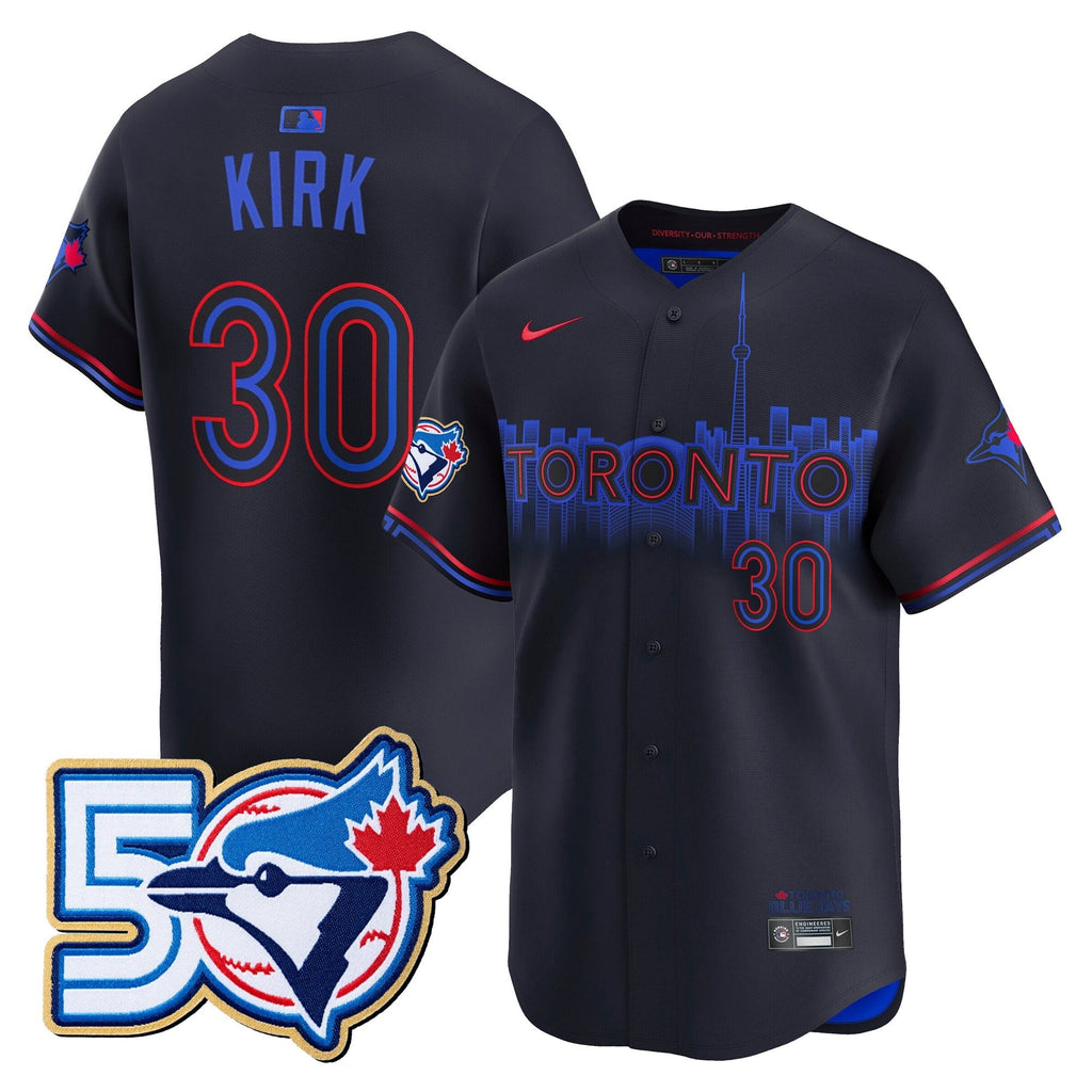 TOR 50 Seasons Patch Vapor Premier Limited Jersey - All Stitched