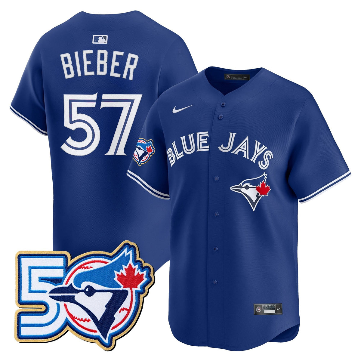TOR 50 Seasons Patch Vapor Premier Limited Jersey - All Stitched