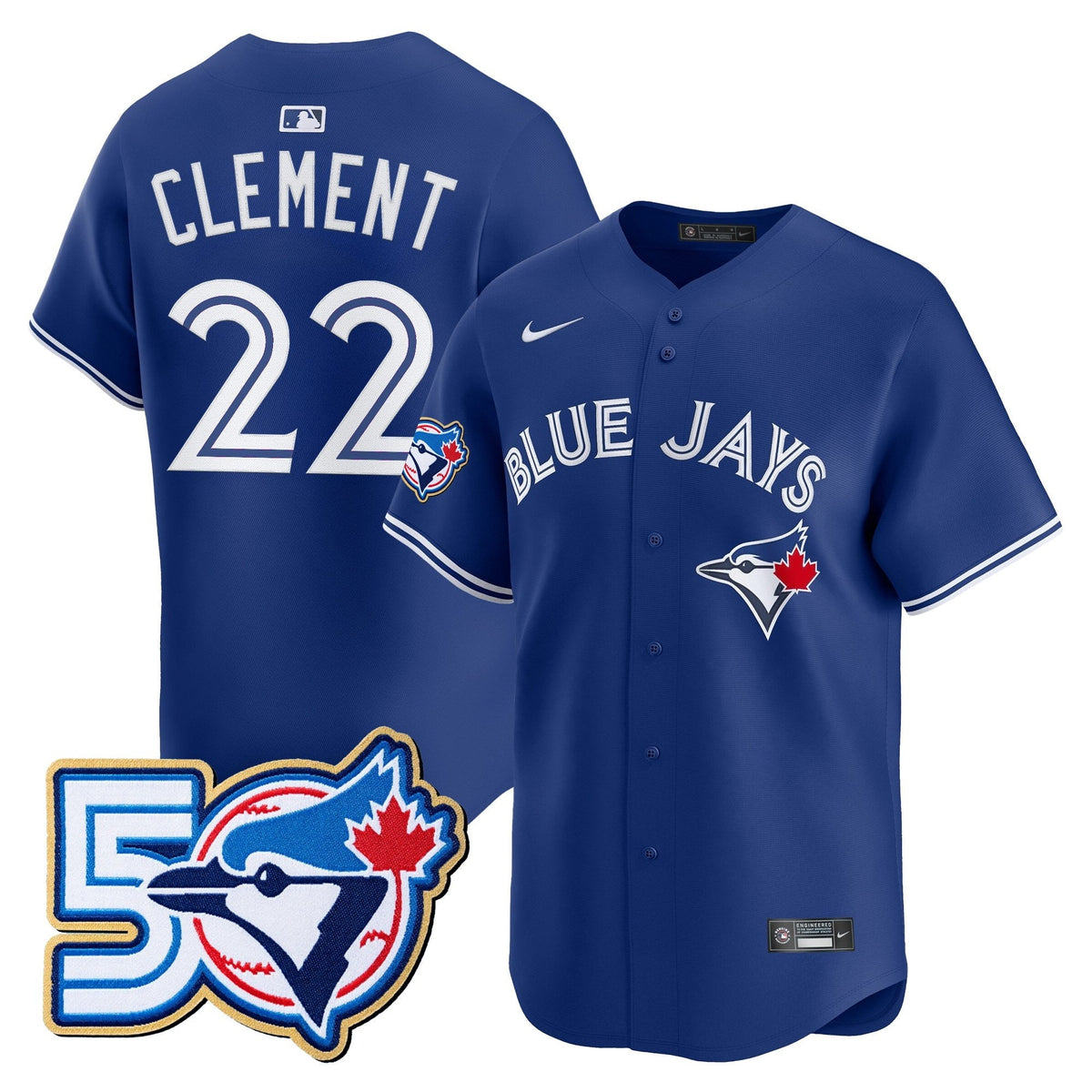 TOR 50 Seasons Patch Vapor Premier Limited Jersey - All Stitched