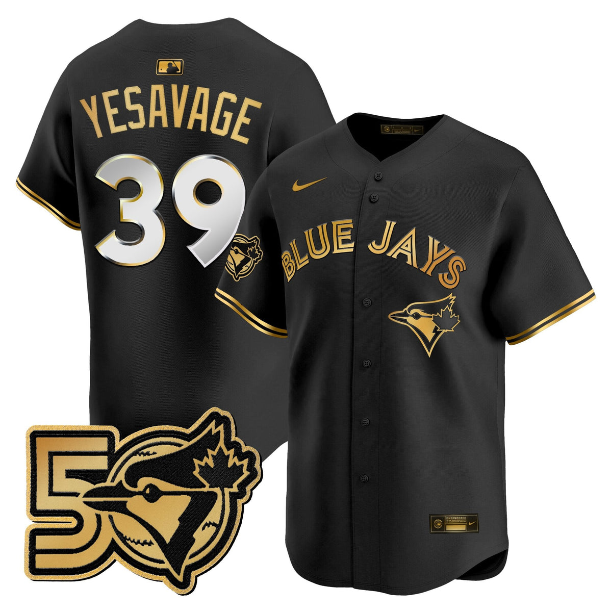 TOR 50 Seasons Patch Vapor Premier Limited Jersey - All Stitched