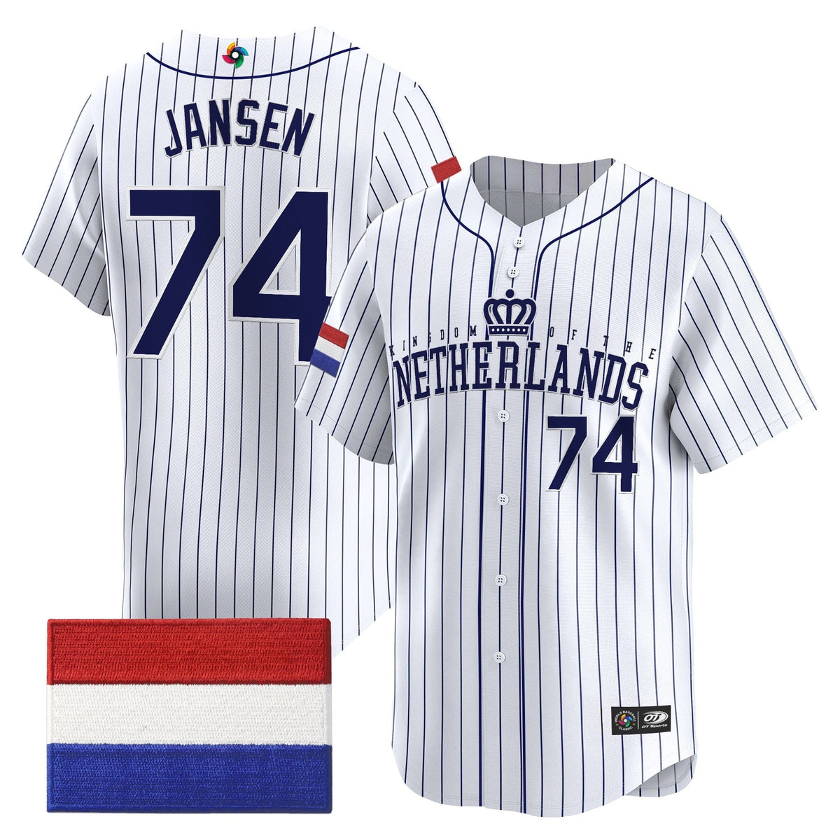 Team Netherlands 2026 World Baseball Classic Vapor Premier Jersey - All Stitched