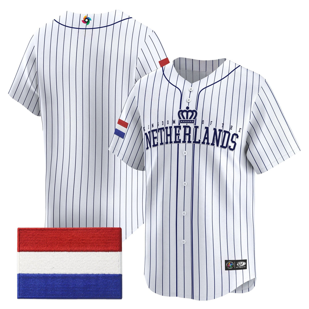 Team Netherlands 2026 World Baseball Classic Vapor Premier Jersey - All Stitched