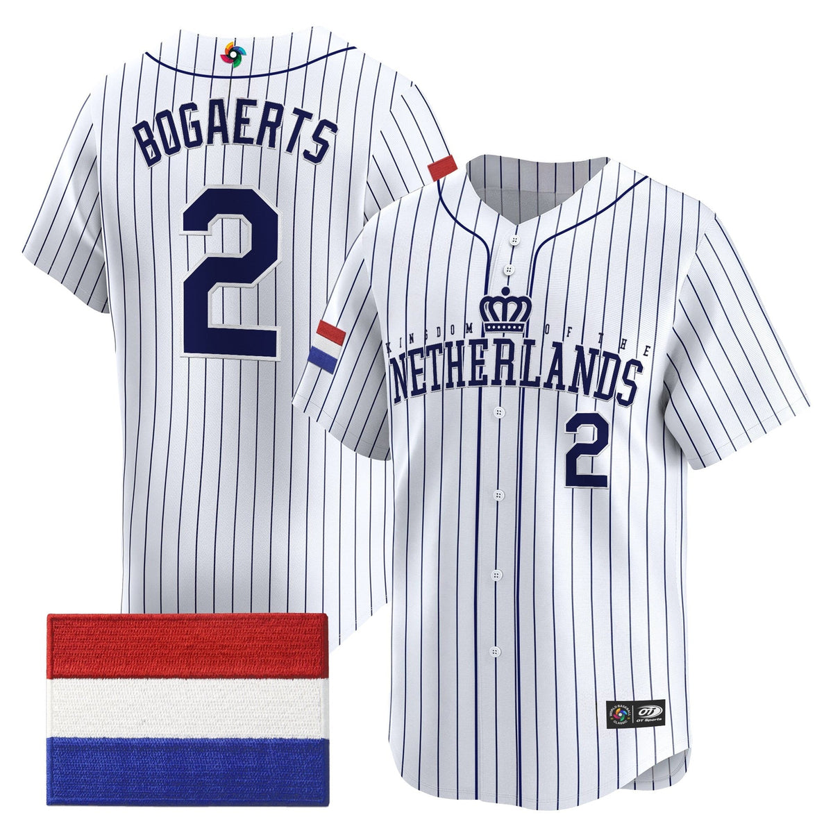 Team Netherlands 2026 World Baseball Classic Vapor Premier Jersey - All Stitched