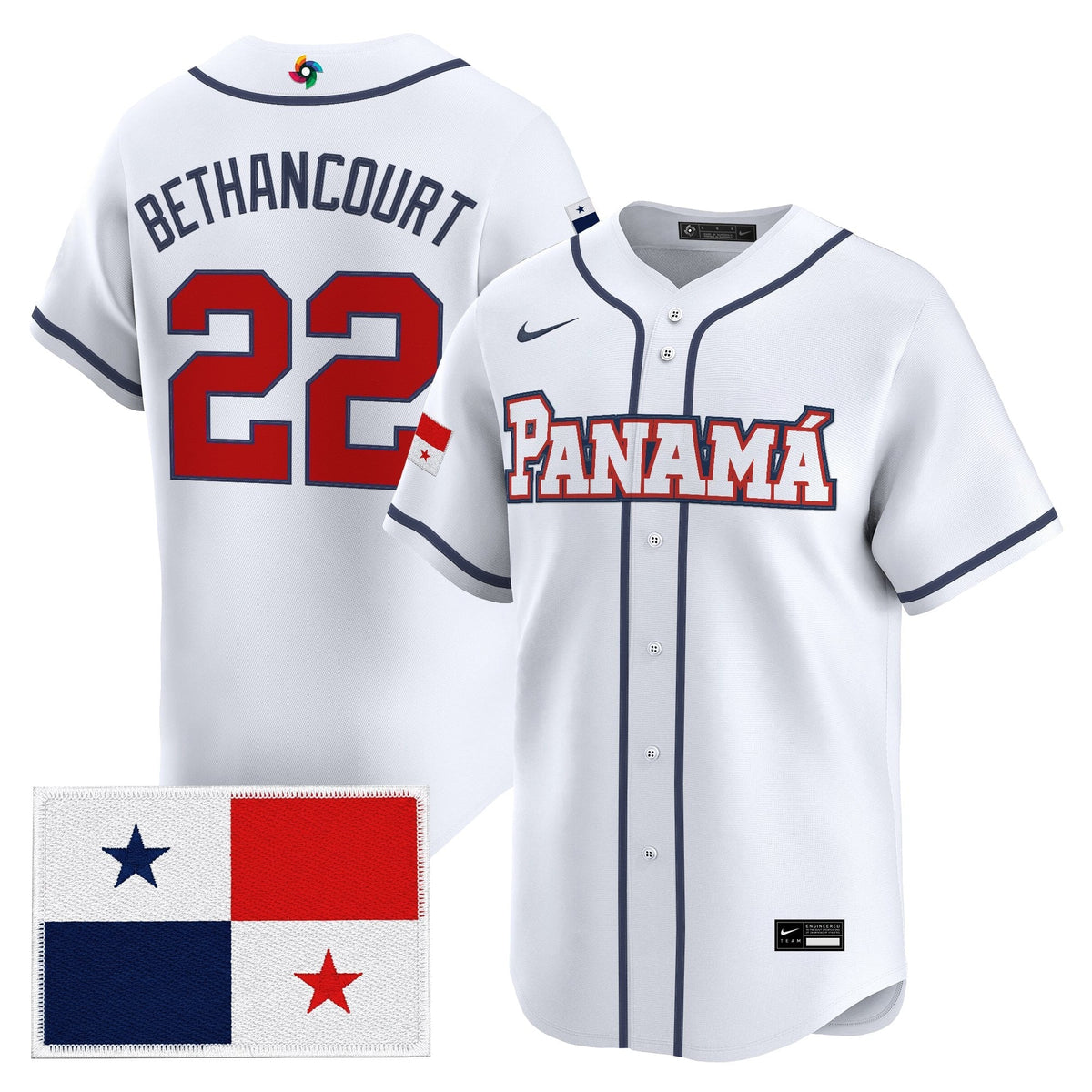 Team Panama 2026 World Baseball Classic Vapor Premier Jersey - All Stitched
