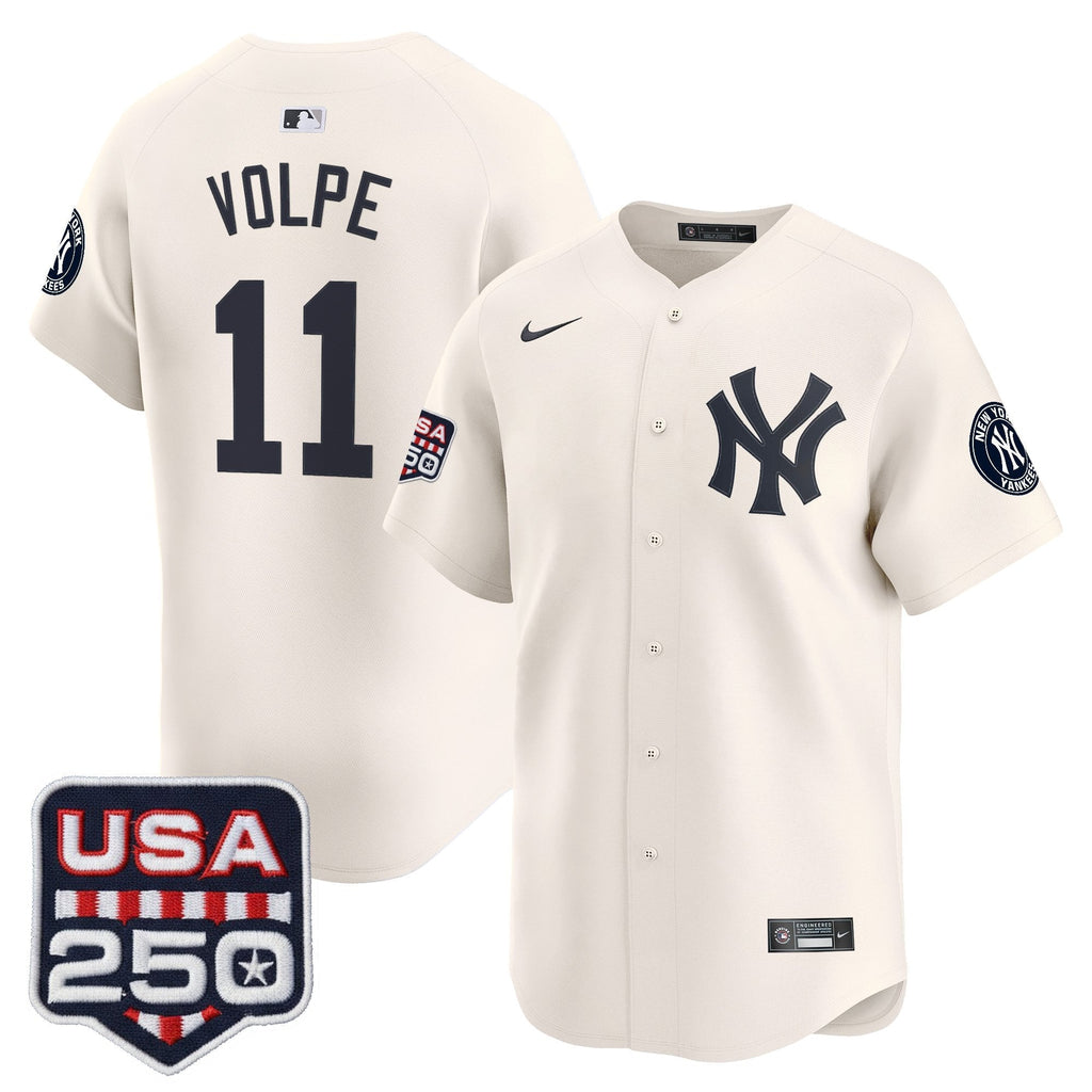 NYY 250America Patch Vapor Premier Limited Jersey - All Stitched