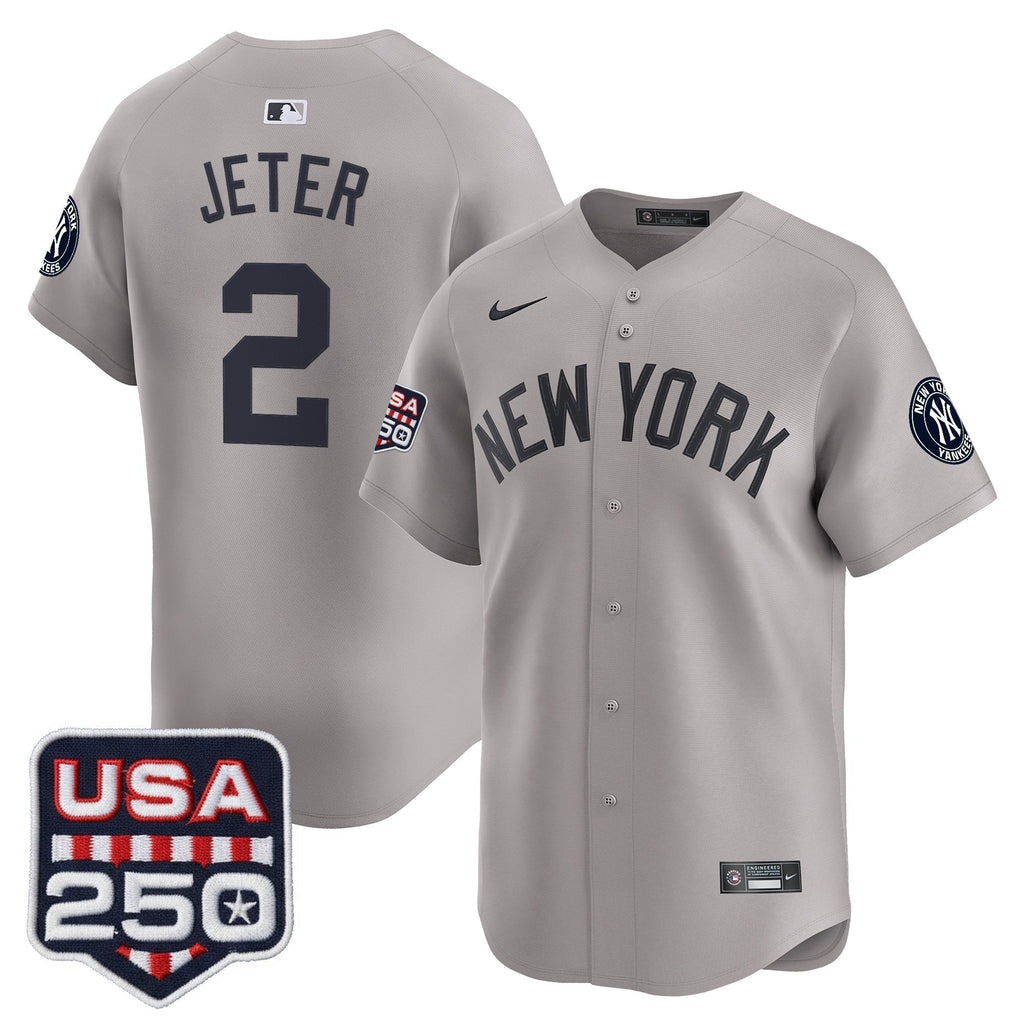 NYY 250America Patch Vapor Premier Limited Jersey - All Stitched