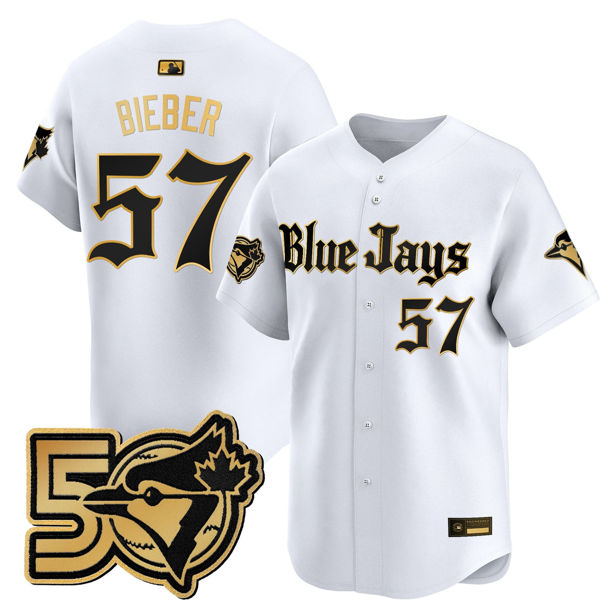 TOR 50 Seasons Patch Vapor Premier Limited Jersey - Gothic North Edition - All Stitched