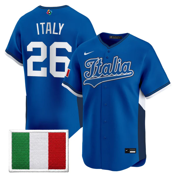 Team Italy 2026 World Baseball Classic Vapor Premier Men Jersey - All Stitched