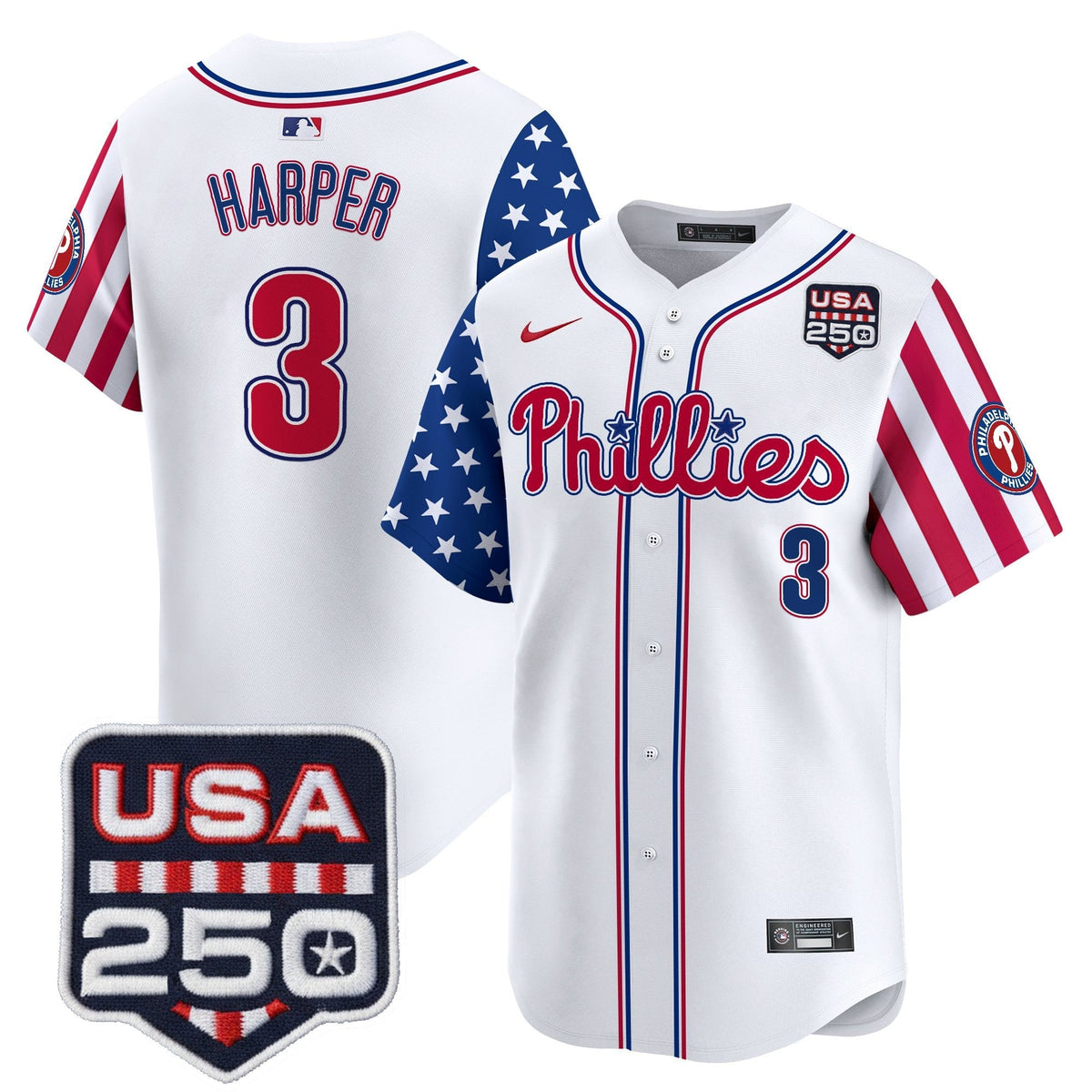 PHI America250 Edition Vapor Premier Limited Jersey - All Stitched