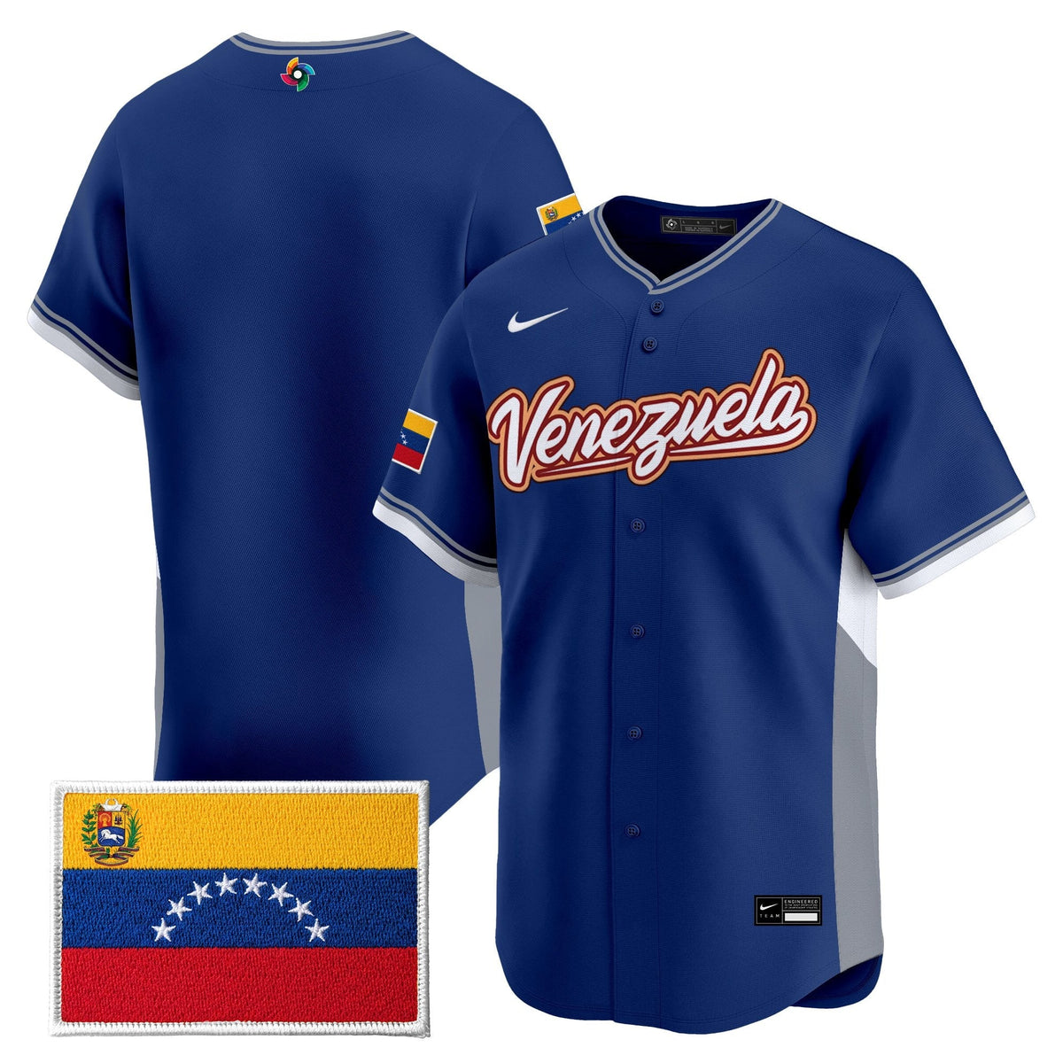 Team Venezuela World Baseball Classic Gold Vapor Premier Jersey - All Stitched