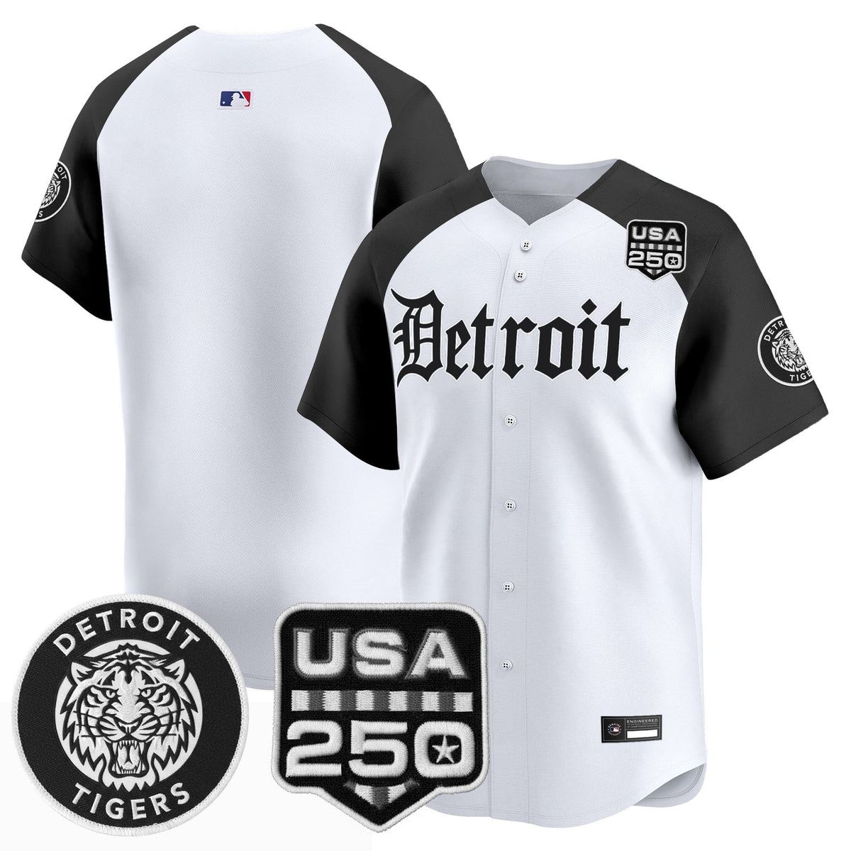 DET âGothic Editionâ Vapor Premier Limited Jersey - All Stitched