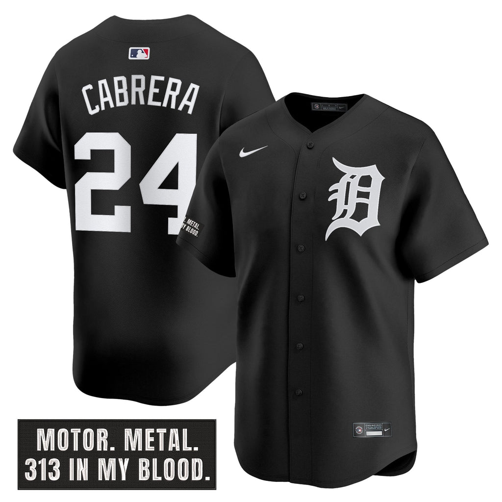DET 'Motor Gothic Edition' Vapor Premier Limited Jersey - All Stitched