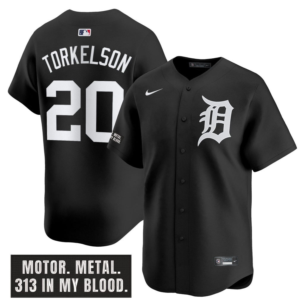 DET 'Motor Gothic Edition' Vapor Premier Limited Jersey - All Stitched