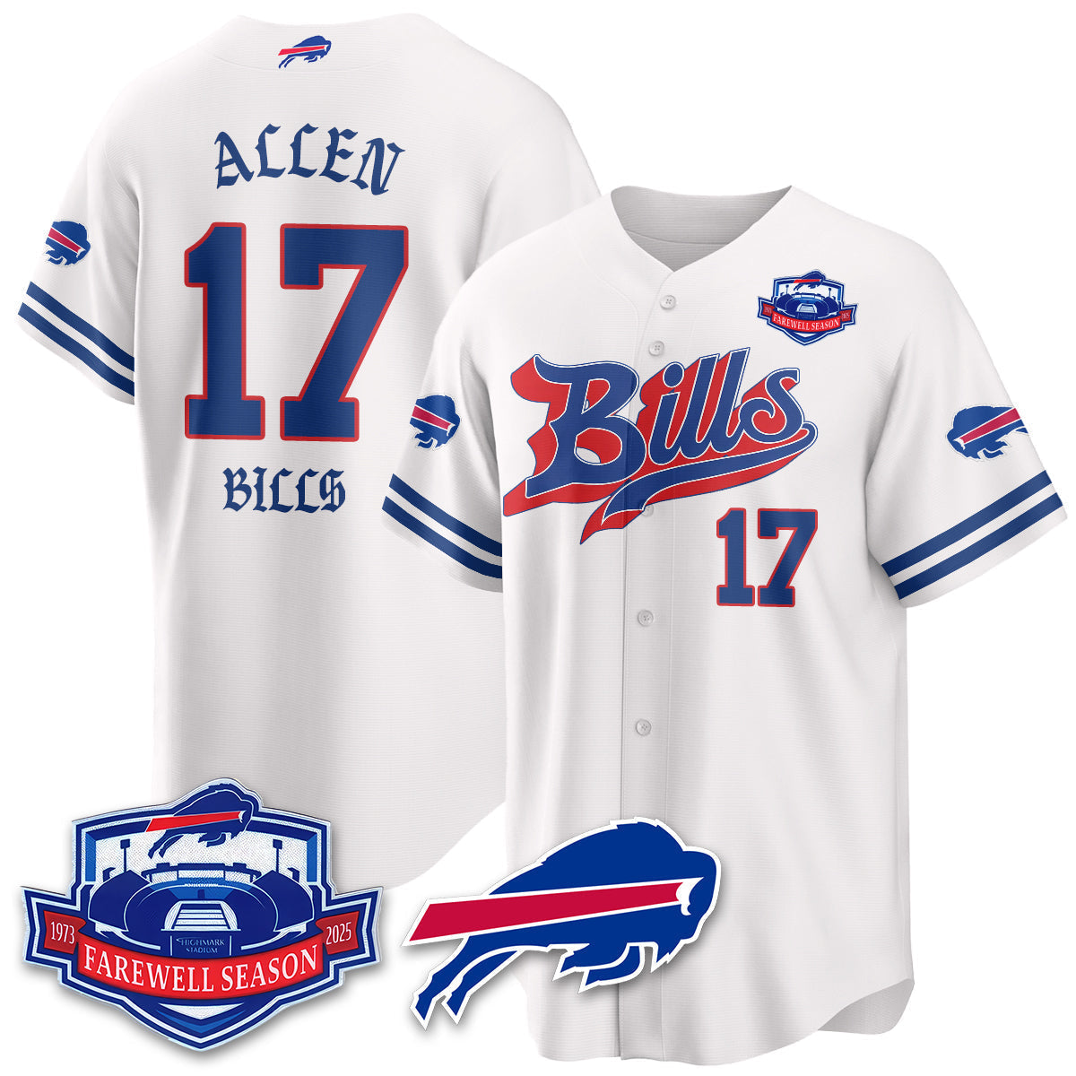 BUF Born x Raised Baseball Jersey - All Stitched