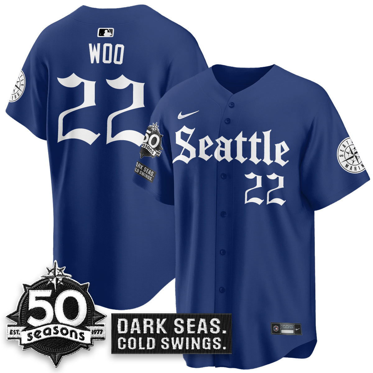 SEA 'Gothic Edition' Vapor Premier Limited Jersey - 50th Anniversary - All Stitched