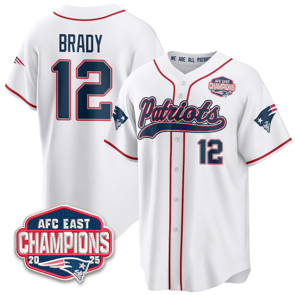 NE AFC East Division Champions Vapor Limited Baseball Men Jersey - All Stitched