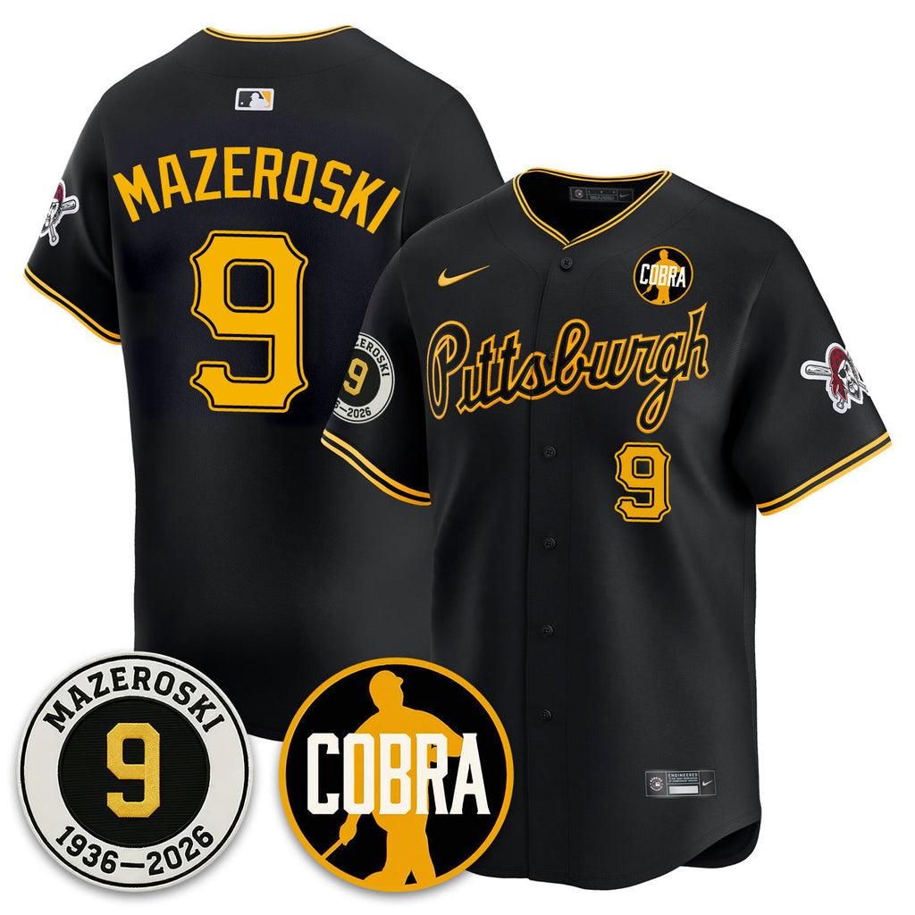 PIT Memories Vapor Limited Jersey - Bill Mazeroski Patch - All Stitched