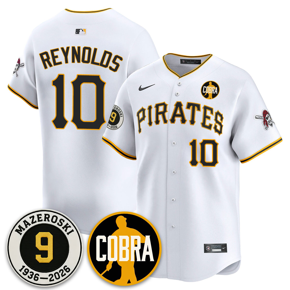 PIT Memories Vapor Limited Men Jersey - Bill Mazeroski Patch - All Stitched