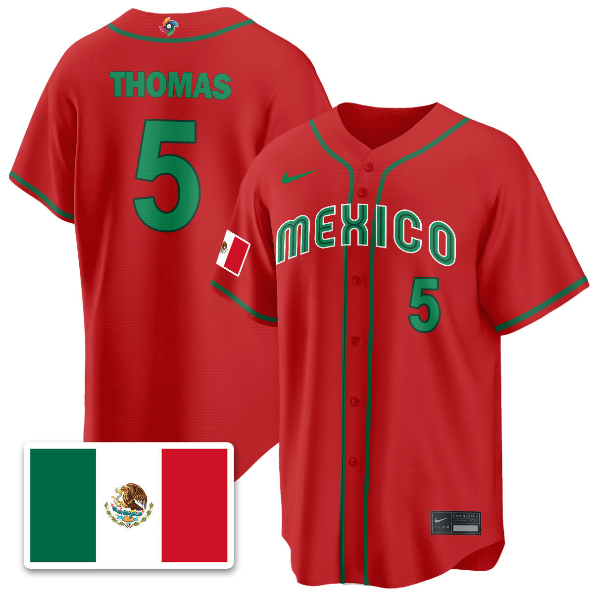 Mexico Baseball 2026 World Baseball Classic Limited Jersey - All Stitched
