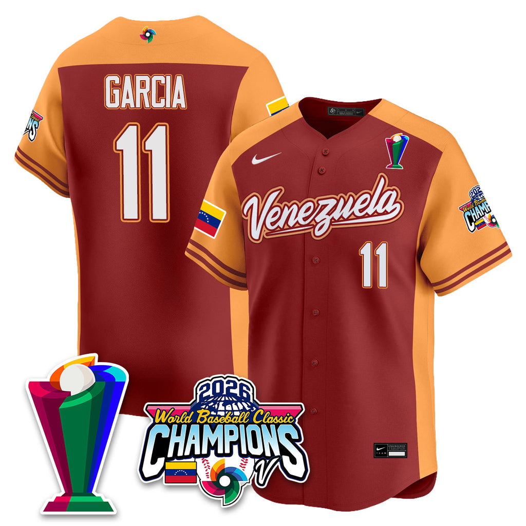 Venezuela Baseball 2026 World Baseball Classic Champions Limited Men Jersey V2 - All Stitched